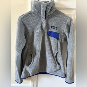 Patagonia High Loft Fleece Pullover Grey Blue